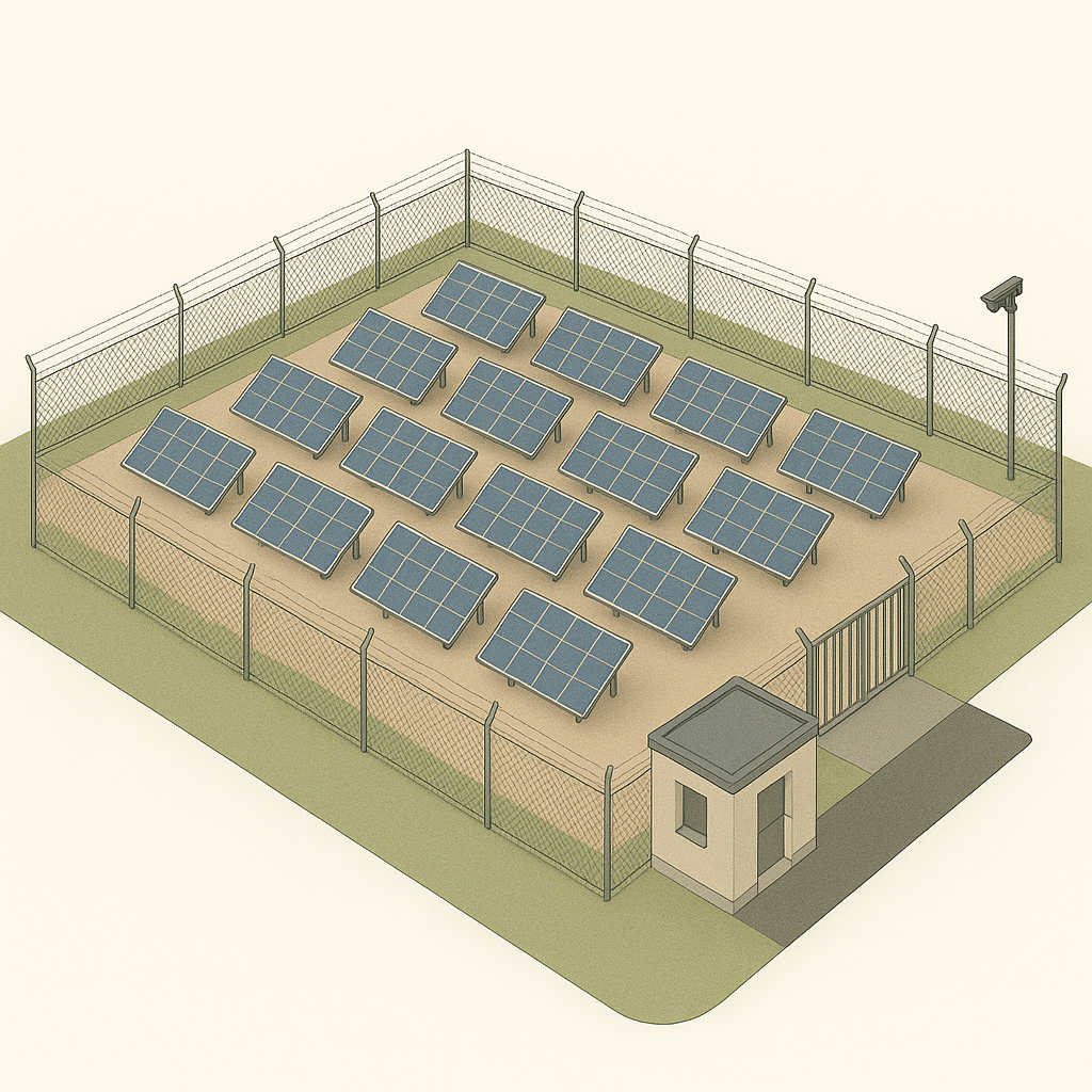 Huerto solar 3d 2